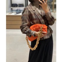 Imitation Bottega Veneta THE CHAIN POUCH 620230 ORANGE BV201uk46