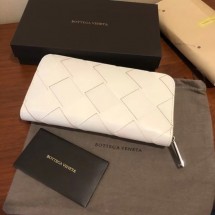 Imitation Bottega Veneta ZIP-AROUND WALLET 114076 white BV259wo43