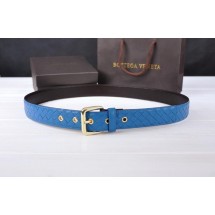 Quality Bottega Veneta Intrecciato Nappa Belt 274483 Blue BV1215rR91