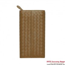 Replica Bottega Veneta 150509 V001N 2802 Intrecciato Nappa Continental Wallet Chene BV140HU34