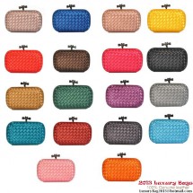 Replica Bottega Veneta 8651S Intrecciato Silk Stretch Knot Clutches BV479iF81