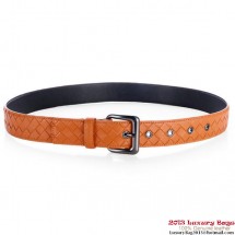 Replica Bottega Veneta Intrecciato Nappa Belt Orange BV248Va47