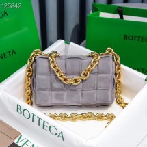 Replica Bottega Veneta PADDED CASSETTE Velvet BAG 591971 Gray BV28ls37