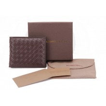 AAA Bottega Veneta Intrecciato Nappa Wallet BV2006 Brown BV120Wl50