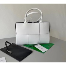 Best Bottega Veneta ARCO TOTE 652867 white&black BV744Ml87
