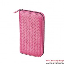 Bottega Veneta 114076 V001N 6202 Intrecciato Nappa Zip Around Wallet Ametista BV1096Jk12