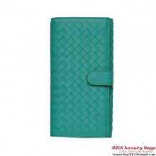 Bottega Veneta 134075 V001N 3600 Intrecciato Nappa Continental Wallet Lagoon BV1138qB82