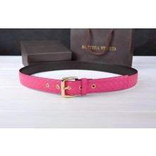 Bottega Veneta Intrecciato Nappa Belt 274483 Rose BV1020mD58
