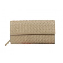 Bottega Veneta Intrecciato Nappa Continental Wallet 5809 Apricot BV789AL24