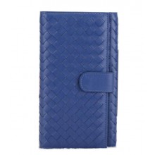Bottega Veneta Intrecciato Nappa Continental Wallet BV182 Blue BV1164tp20