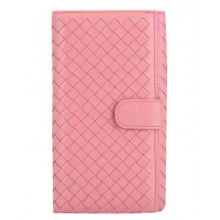 Bottega Veneta Intrecciato Nappa Continental Wallet BV182 Pink BV962vK93