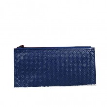 Bottega Veneta Intrecciato Nappa Zippy Wallet BV889 RoyalBlue BV815DS71