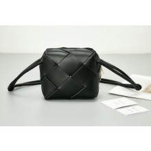 Bottega Veneta Mini Cassette Camera Bag 701915 black BV171Yf79