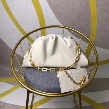 Bottega Veneta Nappa lambskin soft wide large Shoulder Bag 585853 white BV56dV68