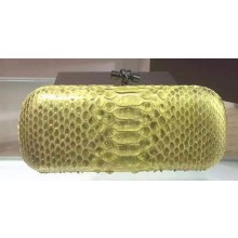 Bottega Veneta Snake Leather Knot Clutch 8651F BV621vK93