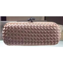 Imitation Bottega Veneta STRETCH Knot Sheepskin Leather Clutch BV8651 Light Gold BV175lL78