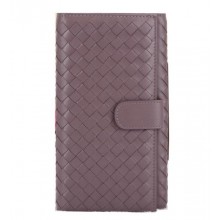 Replica Bottega Veneta Intrecciato Nappa Continental Wallet BV182 Purple BV1066Kg43