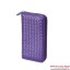 Bottega Veneta 114076 V001N 5102 Intrecciato Nappa Zip Around Wallet Violet BV841bR82