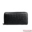 Bottega Veneta BV5017 Intrecciato Nappa Zip Around Wallet Black BV237eh94