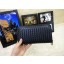Bottega Veneta Intrecciato Calfskin Zip Around Wallet BV5815 Black BV241Oq54