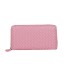 Bottega Veneta Intrecciato Nappa Zip Around Wallet BV20017 Pink BV797qB82