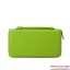 Bottega Veneta Intrecciato Nappa Zip Around Wallet BV583 Green BV888cP15