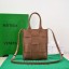 Bottega Veneta Mini Cassette Tote Bag 709341 brown BV412Qc12