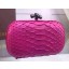 Bottega Veneta Snake Leather Knot Clutch BV8653 Rose BV357aM39