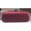 Bottega Veneta STRETCH Knot Sheepskin Leather Clutch BV8651 Burgundy BV584pB23