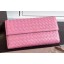 Fake Bottega Veneta Intrecciato Nappa Tri-Flod Wallet BV150507 Pink BV1173xR88