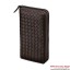 Knockoff Bottega Veneta 275064 V001N 2040 Intrecciato Nappa Zip Around Wallet Ebano BV849yN38