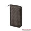 Luxury Bottega Veneta 114076 V4651 2040 Intrecciato VN Zip Around Wallet Ebano BV166Xo56