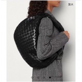 AAA Bottega Veneta Original Weave Leather Bag BV4589 black BV752KV93