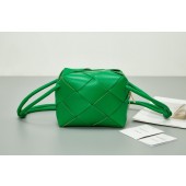 AAA Replica Bottega Veneta Mini Cassette Camera Bag 701915 Parakeet BV117Oy84