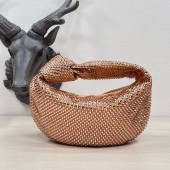 AAAAA Bottega Veneta Mini with artificial crystals JODIE 651876V pink BV1153aM93