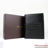 AAAAA Knockoff Bottega Veneta Corot Uncinetto Silk Wallet BV5022 Black BV443gk48