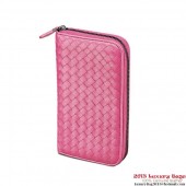 Bottega Veneta 114076 V001N 6202 Intrecciato Nappa Zip Around Wallet Ametista BV1096Jk12