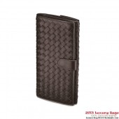 Bottega Veneta 134075 V001N 2040 Intrecciato Nappa Continental Wallet Ebano BV177KX22