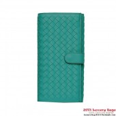 Bottega Veneta 134075 V001N 3600 Intrecciato Nappa Continental Wallet Lagoon BV1138qB82