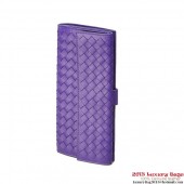 Bottega Veneta 134075 V001N 5102 Intrecciato Nappa Continental Wallet Violet BV591Mc61