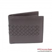 Bottega Veneta Corot Uncinetto Silk Wallet BV5021 Brown BV1192jC82