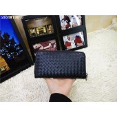 Bottega Veneta Intrecciato Calfskin Zip Around Wallet BV5808 Black BV1079dV68