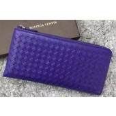 Bottega Veneta Intrecciato Leather Clutch BV144077 Violet BV215dX32
