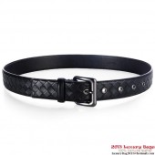 Bottega Veneta Intrecciato Nappa Belt Black BV1139DI37