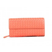 Bottega Veneta Intrecciato Nappa Continental Wallet 5809 Light Red BV910qD73