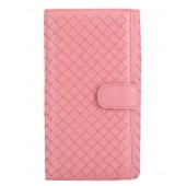Bottega Veneta Intrecciato Nappa Continental Wallet BV182 Pink BV962vK93