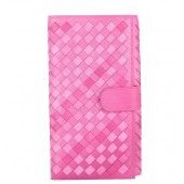 Bottega Veneta Intrecciato Nappa Continental Wallet BV182A Pink BV633tQ92