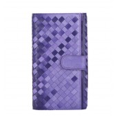 Bottega Veneta Intrecciato Nappa Continental Wallet BV182A Violet BV465Ha32