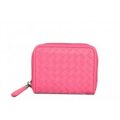 Bottega Veneta Intrecciato Nappa Mini Wallet 5818 Peach BV134XW58
