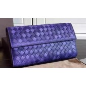 Bottega Veneta Intrecciato Nappa Tri-Flod Wallet BV1505071 Violet BV765OZ92